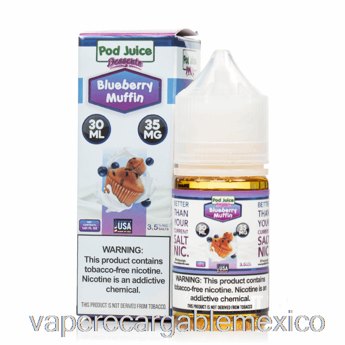 Vape Recargable Muffin De Arándanos - Jugo De Vaina - 30ml 55mg